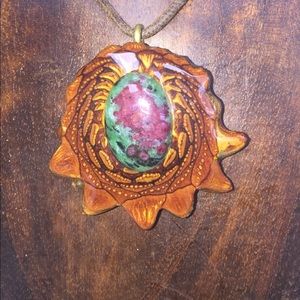 Third Eye Pinecone Ruby in Zoisite (NWT)